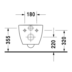 Happy D.2 : WC Pan, Wall Hung: (54)cm, White