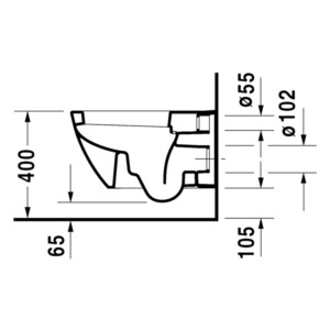 Happy D.2 : WC Pan, Wall Hung: (54)cm, White