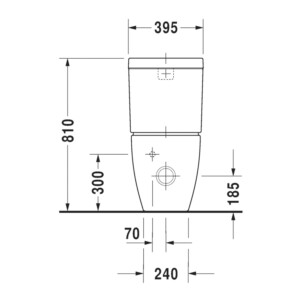 Happy D.2: WC Pan: Close Coupled, White