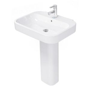 Happy D.2: Washbasin, 65cm: White ,1TapHole