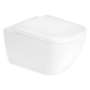 Happy D.2: WC Pan: Wall Hung, Rimless: 54cm, White