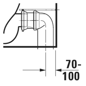 D-Neo: WC Pan, Rimless With Vario Outlet + Fixings, Close Coupled; 65cm, White