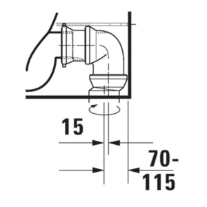 D-Neo: WC Pan, Rimless With Vario Outlet + Fixings, Close Coupled; 65cm, White