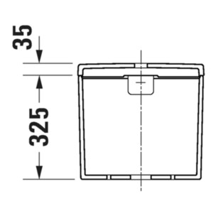 D-Neo: Cistern; Dual Flush, White