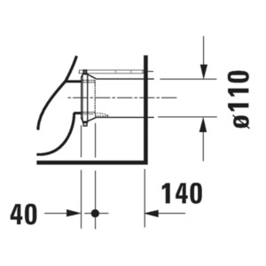 D-Neo: WC Pan, Floor Standing, Rimless + Fixings, 58cm, White