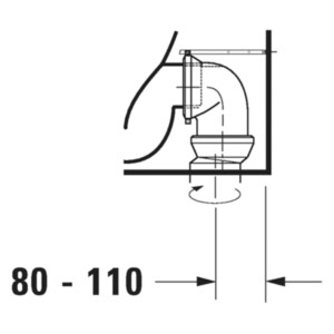 D-Neo: WC Pan, Floor Standing, Rimless + Fixings, 58cm, White