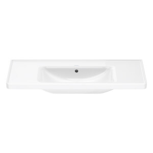 D-Neo: Vanity Wash Basin With Overflow And 1 Tap Hole; 100.5cm, White