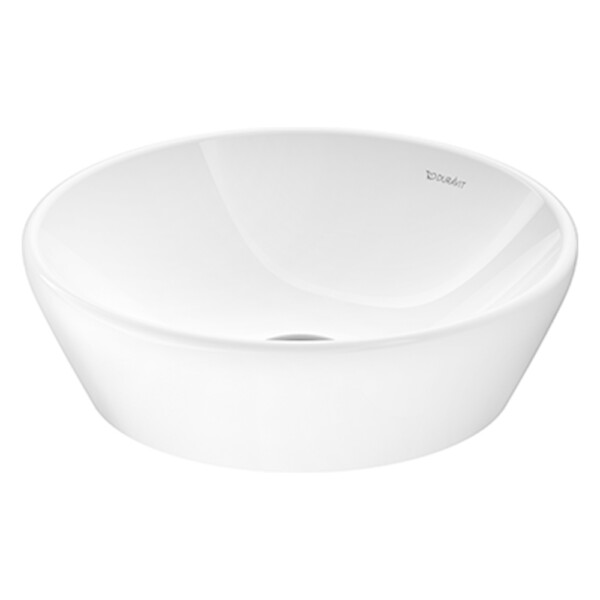 D-Neo: Round Wash Bowl + Fixings; 40cm, White