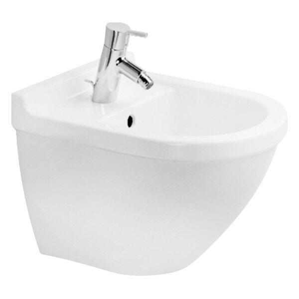 Starck-3: Compact: Bidet Wall Hung, White