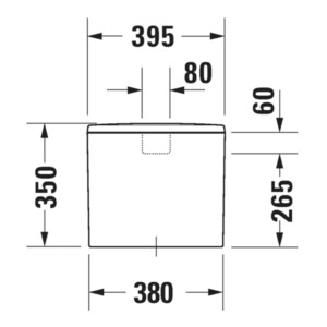 Me by Starck: Cistern: Dual Flush, White