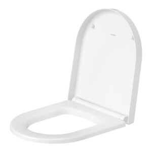 Me by Starck: Seat Cover With Automatic Closure + Stainless Steel Hinges, White