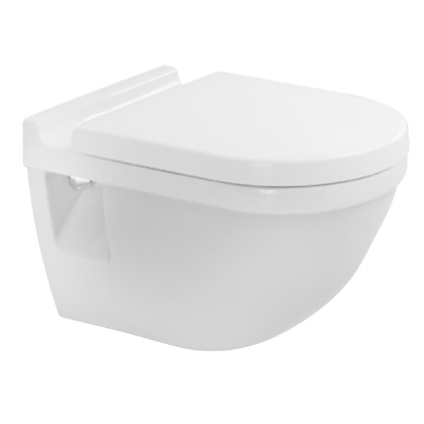 Starck 3: Wall-Mount WC Pan, Fixation clearance 230 mm; 54cm, White