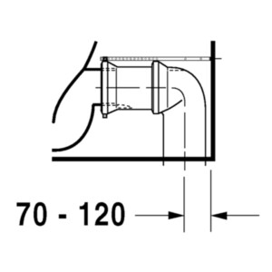 Starck 1: WC Pan Close Coupled, White