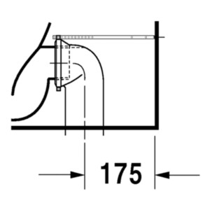 Starck 1: WC Pan Close Coupled, White