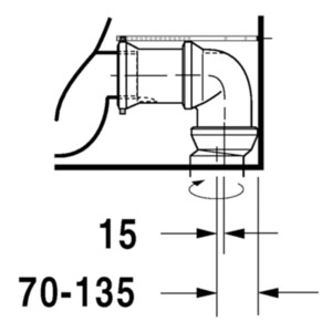 Starck 1: WC Pan Close Coupled, White