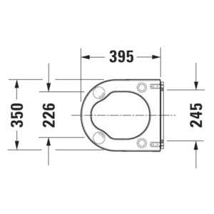 Starck 3: Seat Cover for Disabled, White