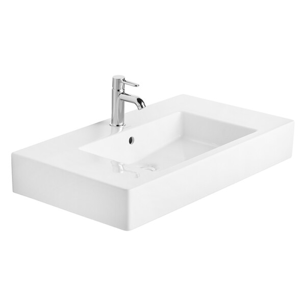 Vero: Washbasin 1 Tap Hole, White