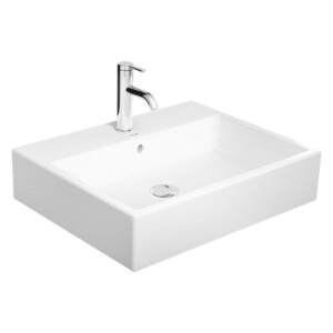 Vero Air: Wash Basin With Over Flow And 1 Tap Hole; 60cm, White