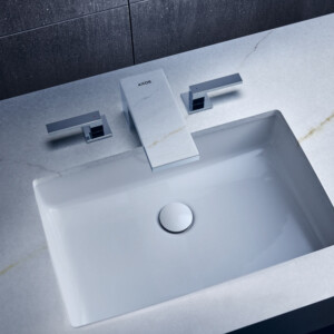 Axor MyEdition 200: Plate For Basin Mixer; Marble Lasa Covelano Vena Oro