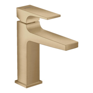 Metropol 110: Basin Mixer With Push-Open Pop Up Waste, Brushed Bronze