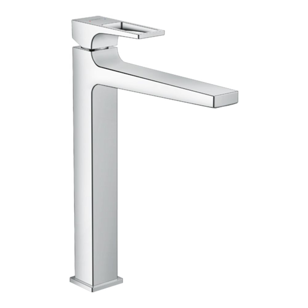 Metropol 260: Basin Mixer With Loop Handle And Push-Open Pop Up Waste, Chrome Plated