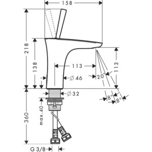 PuraVida: Basin Mixer: Chrome Plated