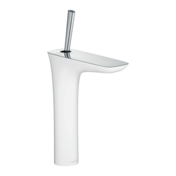 PuraVida: Basin Mixer:200, Single Lever White/Chrome Plated