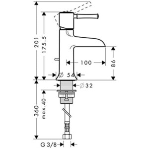 Talis Classic : Basin Mixer: Single Lever