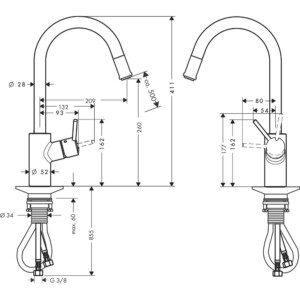 S2: Basin Mixer: Single Lever, Chrome Plated