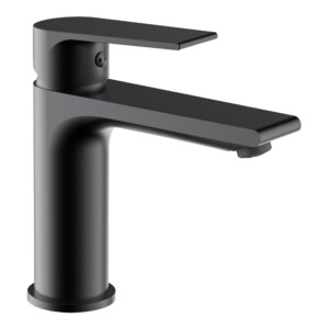 Basin Mixer With Waste; Matt Black