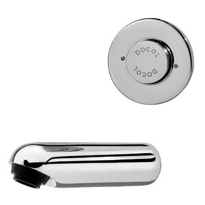 Docol: Push Tap: Delay, Wall Type, Chrome Plated