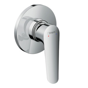 Logis E: 3-Way Finish Set For Concealed Shower Mixer, Chrome Plated