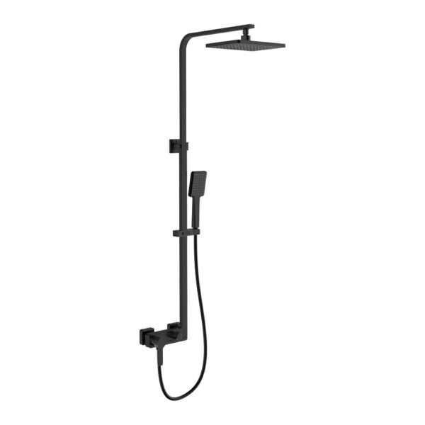 Burn: 4 way exposed Shower Mixer, Matte Black