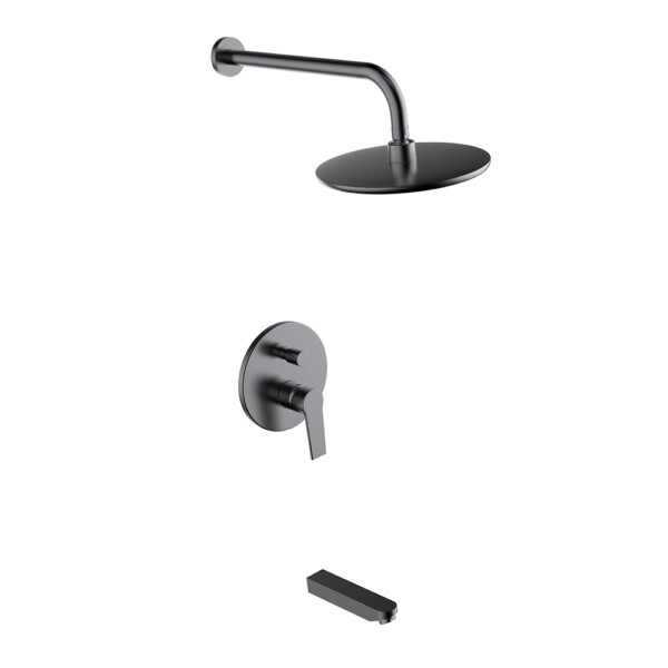 Tapis: Concealed 4-Way Shower Mixer, Matt Black