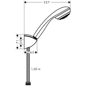 Crometta 85: 1 Jet/PorterC Shower Attachment