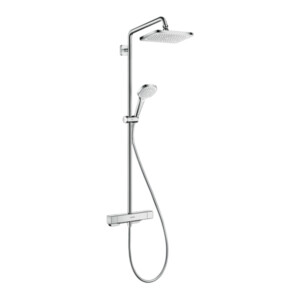 Croma E 280: 1-Jet Shower Pipe With Shower Thermostat, Chrome Plated