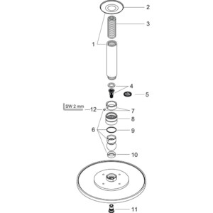 Raindance: Overhead Shower + Connection: 24cm, Chrome Plated