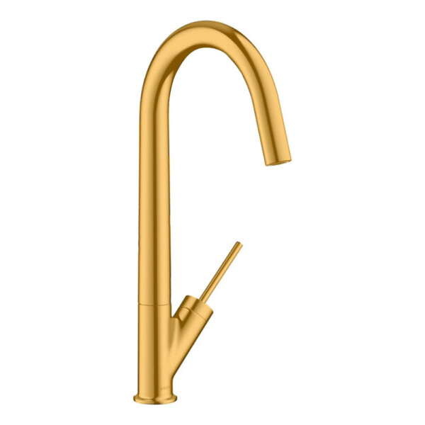 Axor Starck: Sink Mixer; With Swivel Spout, Polished Gold Optic