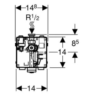 Geberit: IR Urinal flushvalve Housing