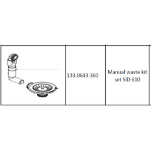 Franke: SID610 Sink Waste And Overflow Kit