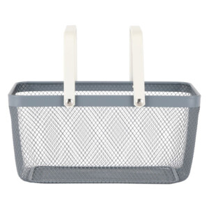 Abella Handy Storage Basket, Large; (40.5x24.5x20.2)cm, Grey/White