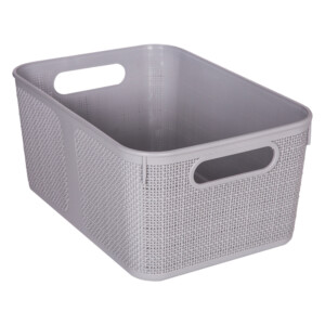 Warin Laundry Basket; (31.5x21.5x14.5)cm, Grey