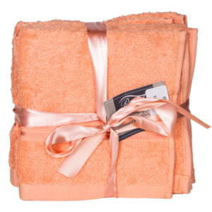 Bath Towel Set ,4pc Plain 550GMS, Melon