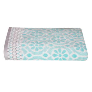 Daisy Bath Towel: (70x140)cm, Mint