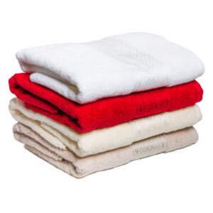 Arabes Bath Towel: (70x140)cm, White