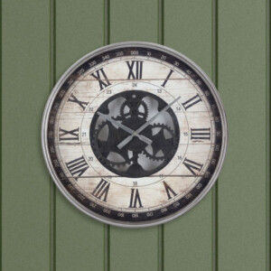 Remington WWall Clock 23.5" ; (60x6.5x60)cm, Brown