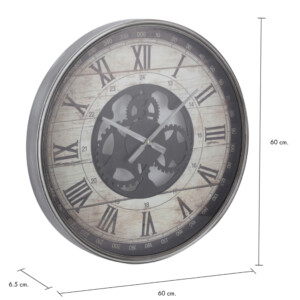 Remington WWall Clock 23.5" ; (60x6.5x60)cm, Brown