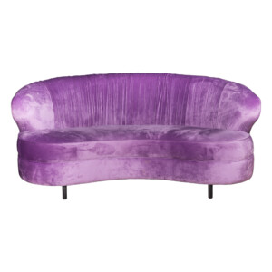 Fabric Sofa: 2-Seater(Love Seat); (167x98x75)cm, Purple