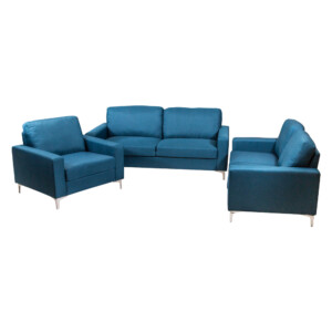 SALLY Fabric Sofa; 6-Seater (3+2+1), Teal Blue