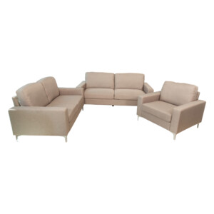 SALLY Fabric Sofa; 6-Seater (3+2+1), Brown